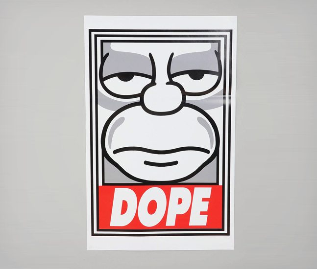 Shepard-Fairey-x-The-Simpsons-Dope-Poster-1