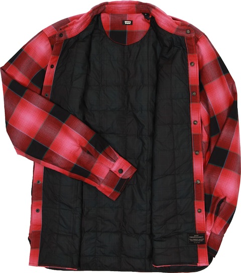 Levis-skate-quilted-mason-flannel-shirt-red-plaid-open